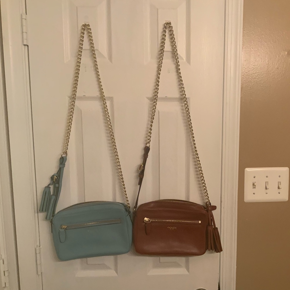 Two small cross body coach bags